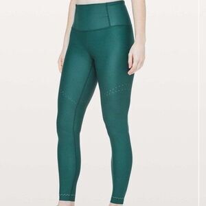 Lululemon Size 2 Zoned In Tight Leggings 27” Olive Green